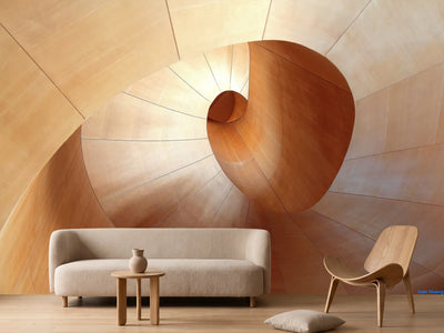 photo-wallpaper-spiral-wooden-staircase-from-above-warm-curves-in-pale-timber