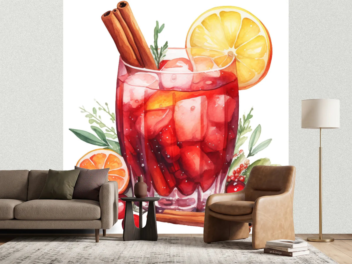 photo-wallpaper-red-winter-cocktail-with-cranberries-and-cinnamon-in-soft-watercolour