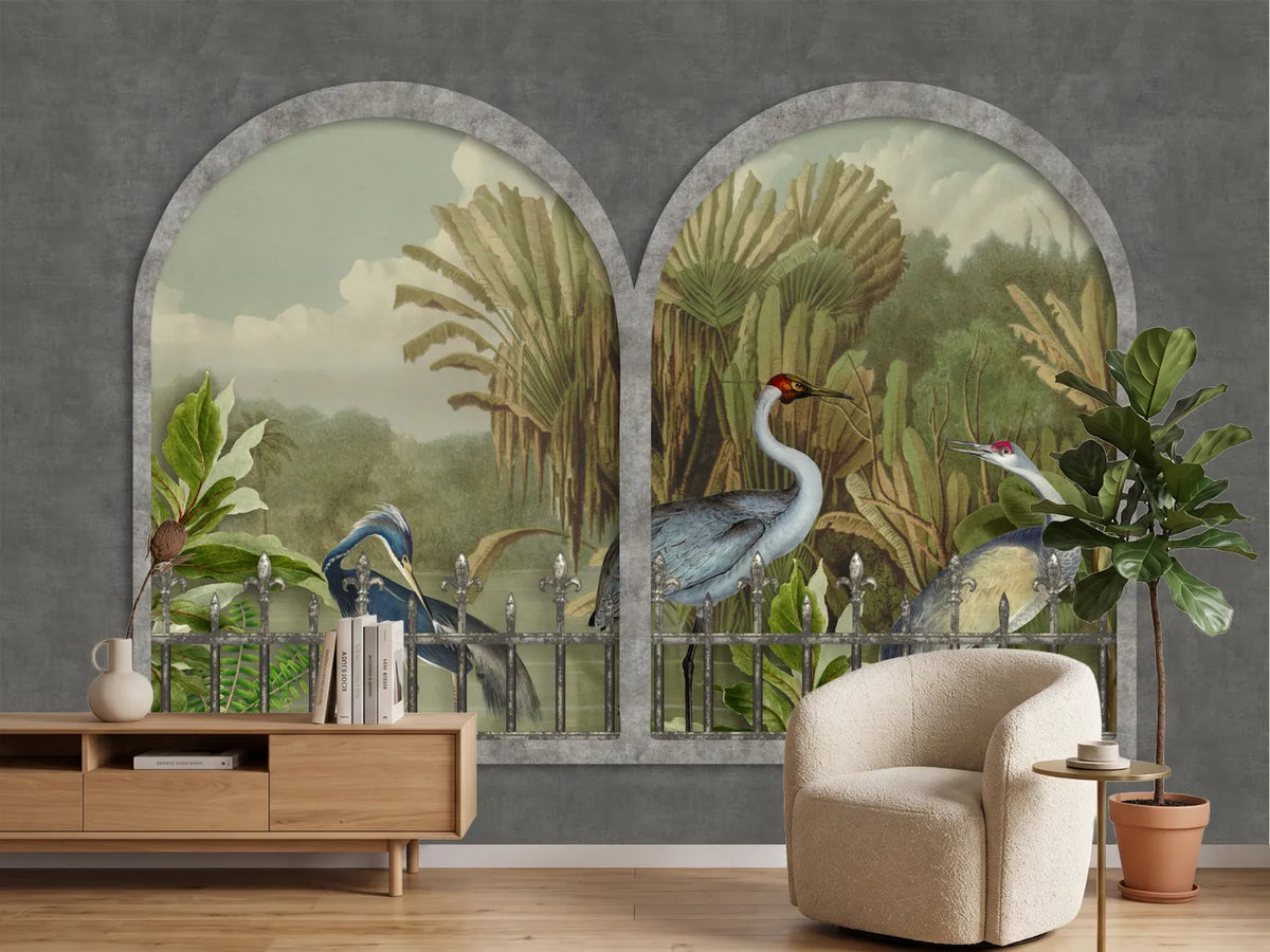 photo-wallpaper-tropical-birds-archway-view