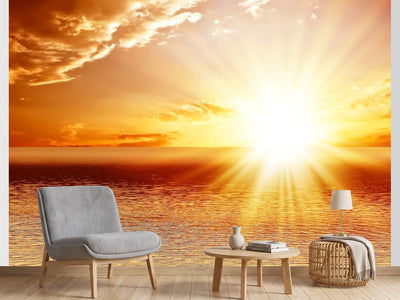 photo-wallpaper-calm-sea-glowing-sky