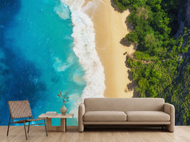photo-wallpaper-turquoise-surf-on-a-sandy-beach-with-lush-tropical-coastline-from-above