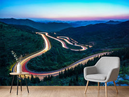 photo-wallpaper-winding-mountain-road-with-light-trails-at-blue-hour