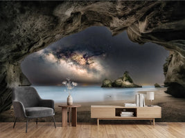 photo-wallpaper-starry-night-beach-cave