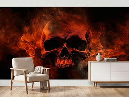 photo-wallpaper-a-flaming-skull-skull-on-fire