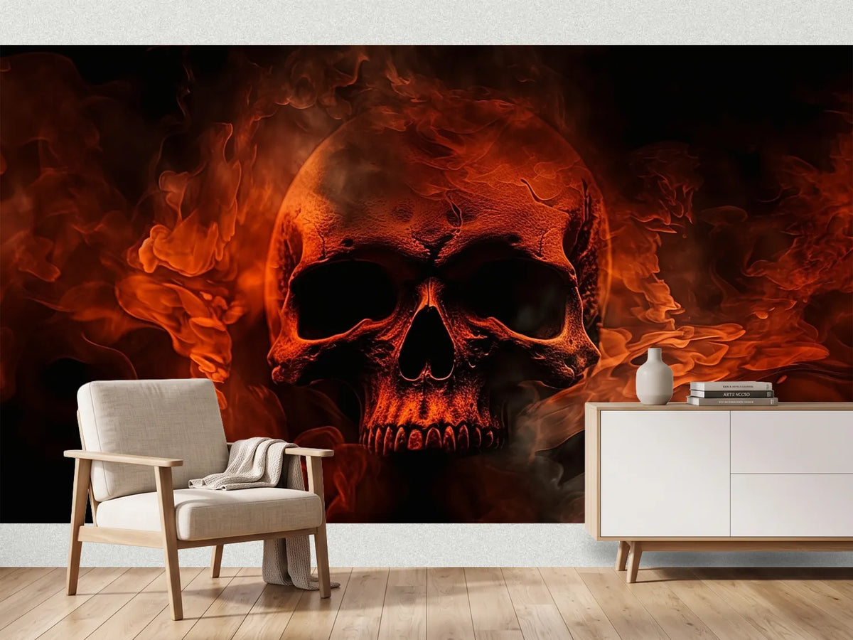 photo-wallpaper-a-flaming-skull-skull-on-fire