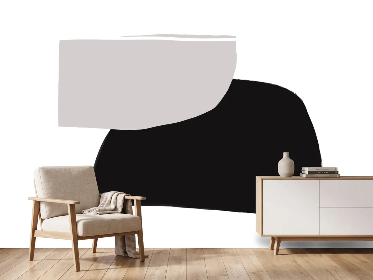 photo-wallpaper-monochrome-organic-shapes