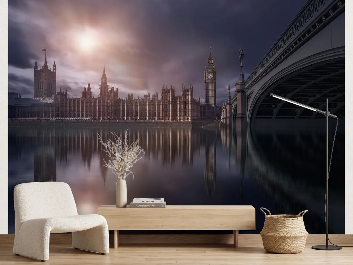 photo-wallpaper-westminster-sunset-reflection