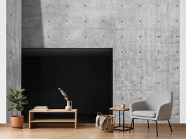photo-wallpaper-exposed-concrete-wall-with-dark-passage-and-sharp-shadows