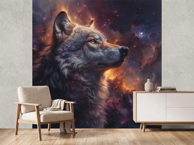 photo-wallpaper-wolf-in-profile-against-a-glowing-nebula