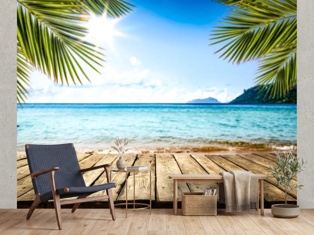 photo-wallpaper-desk-of-free-space-and-summer-beach-landscape