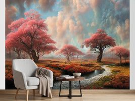 photo-wallpaper-beautiful-fantasy-surreal-landscape-with-river-and-trees-digital-art