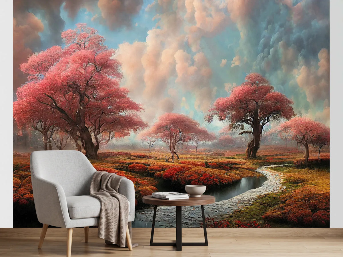 photo-wallpaper-beautiful-fantasy-surreal-landscape-with-river-and-trees-digital-art