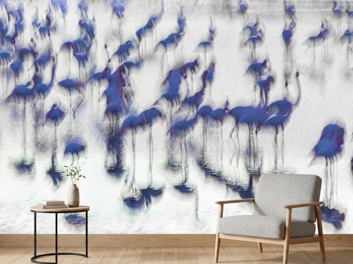 photo-wallpaper-fluid-blue-flamingos