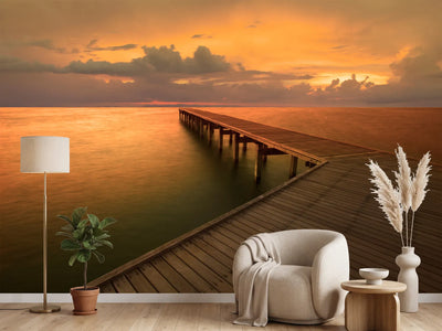 photo-wallpaper-the-footbridge-by-the-sea