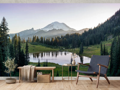 photo-wallpaper-snowcapped-mount-rainier-above-a-still-alpine-lake-at-dusk