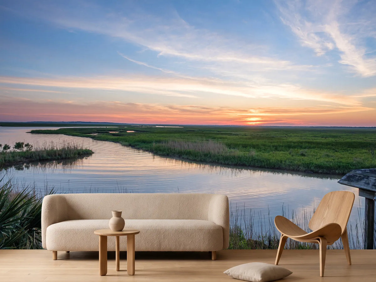 photo-wallpaper-sunrise-at-cypremort-point-louisiana-usa