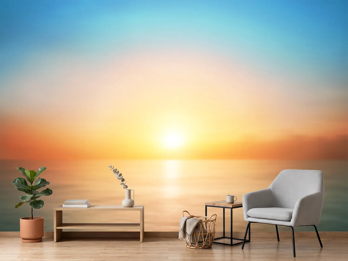 photo-wallpaper-sunrise-over-a-calm-sea-with-soft-glowing-light