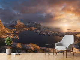 photo-wallpaper-sunrise-over-reine