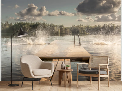 photo-wallpaper-summer-lake-splash