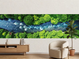 photo-wallpaper-turquoise-river-winding-between-lush-green-treetops-from-above