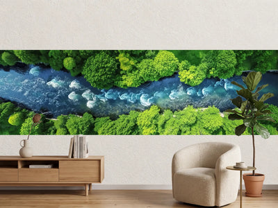 photo-wallpaper-turquoise-river-winding-between-lush-green-treetops-from-above