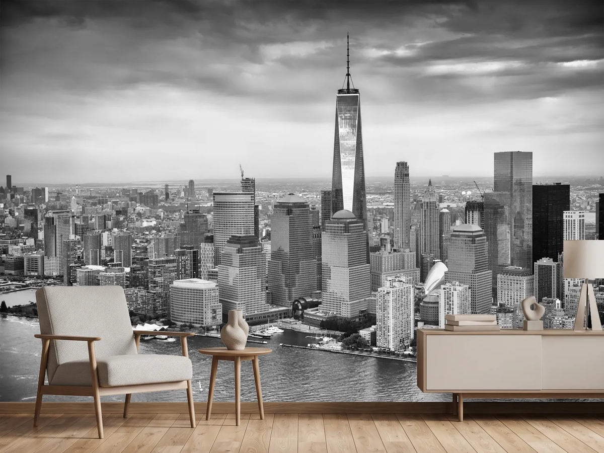 photo-wallpaper-skyline-black-and-white-photography-new-york