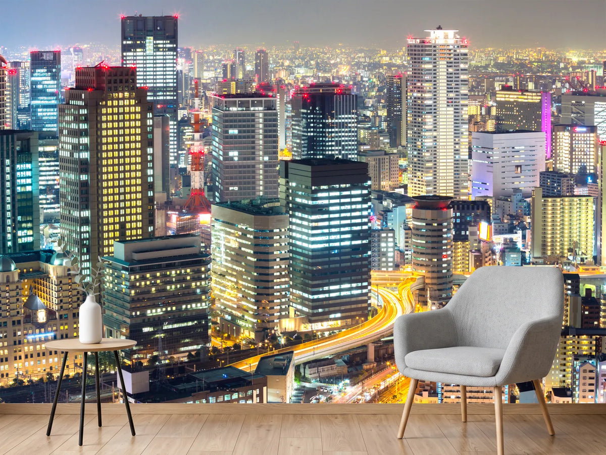 photo-wallpaper-skyline-osaka-in-sea-of-lights