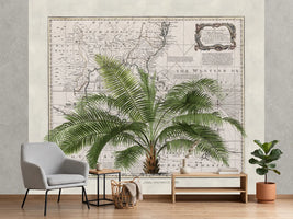 photo-wallpaper-vintage-map-palm-tree