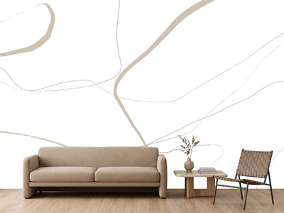 photo-wallpaper-beige-and-gray-lines-on-a-white-background