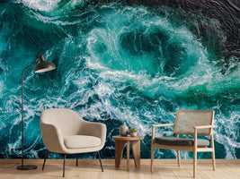 photo-wallpaper-turquoise-tidal-whirlpools-and-sea-foam-from-above