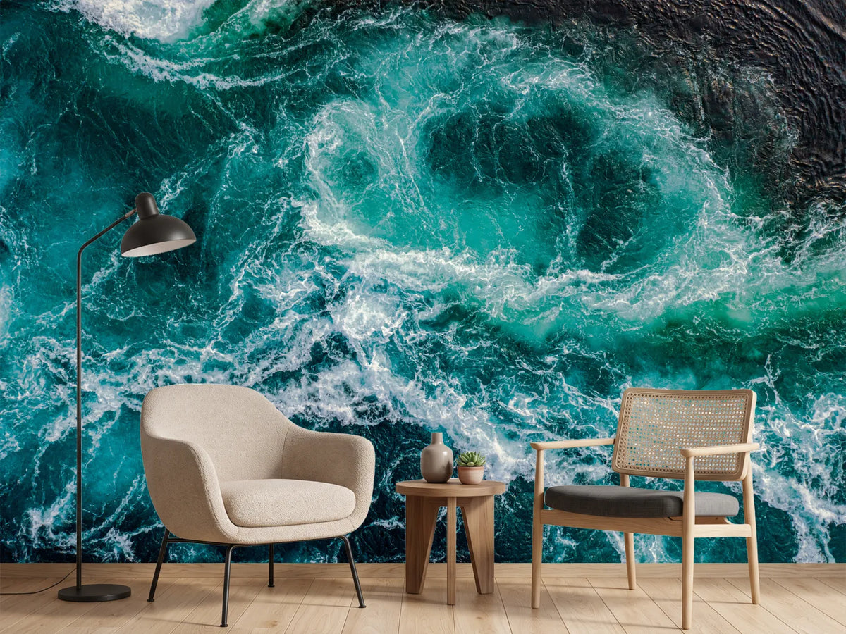 photo-wallpaper-turquoise-tidal-whirlpools-and-sea-foam-from-above
