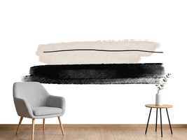 photo-wallpaper-black-and-beige-brushstrokes
