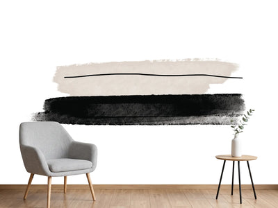 photo-wallpaper-black-and-beige-brushstrokes