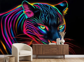 photo-wallpaper-a-striking-neon-black-panther-with-radiant-glowing-lines