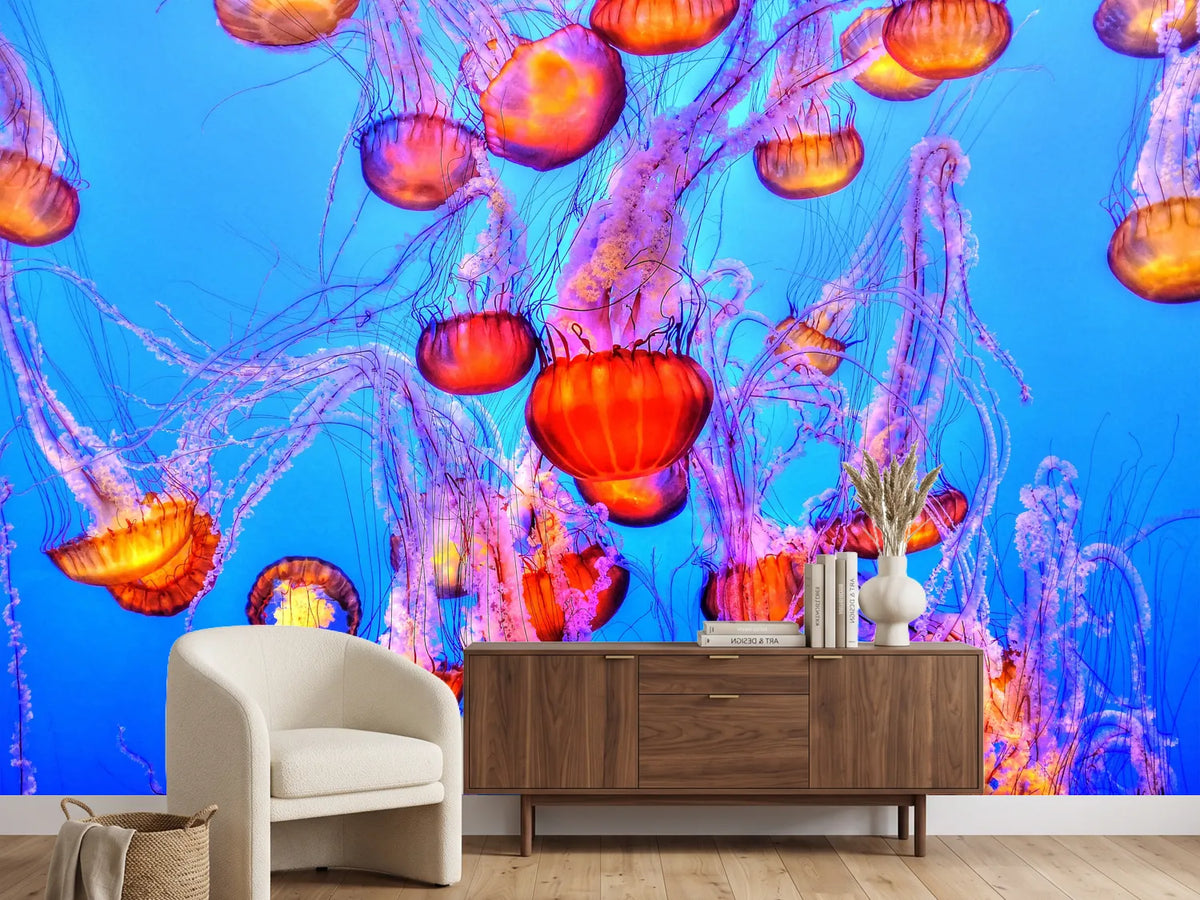 photo-wallpaper-colorful-jellyfish