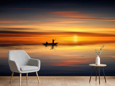 photo-wallpaper-boat-in-the-golden-light