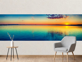 photo-wallpaper-sunset-over-the-lake-amazing-panorama-landscape