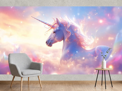 photo-wallpaper-unicorn-among-rose-pink-clouds-glittering-mane-in-sunlight