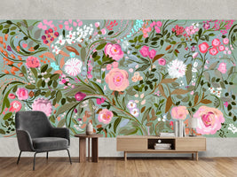 photo-wallpaper-pink-floral-garden