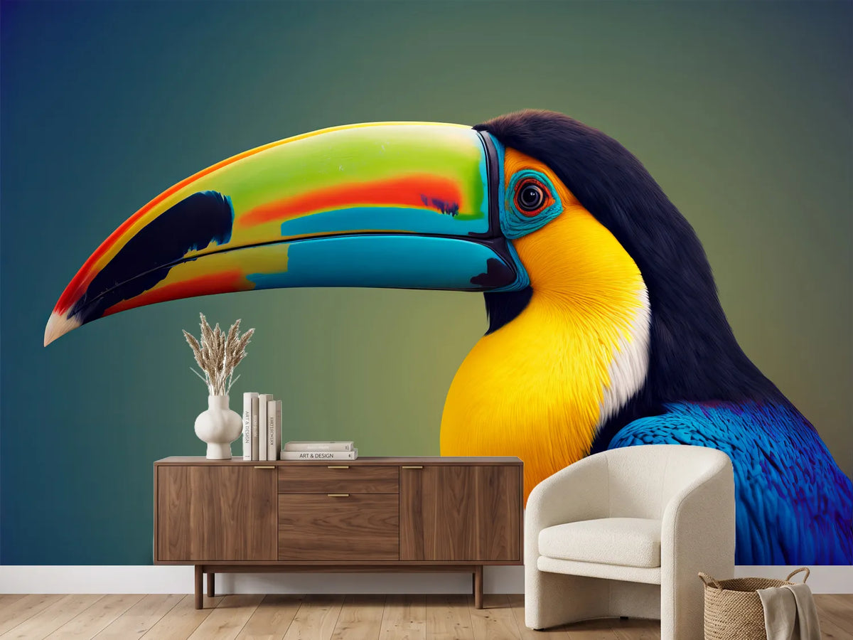 photo-wallpaper-portrait-of-a-tropical-toucan-bird-generitive-ai-2