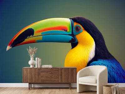 photo-wallpaper-portrait-of-a-tropical-toucan-bird-generitive-ai-2