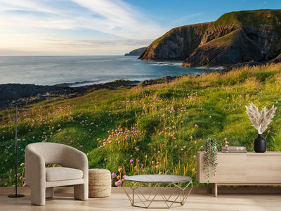 photo-wallpaper-beautiful-coastal-view-with-flowers-ceibwr-bay-pembrokeshire-wales