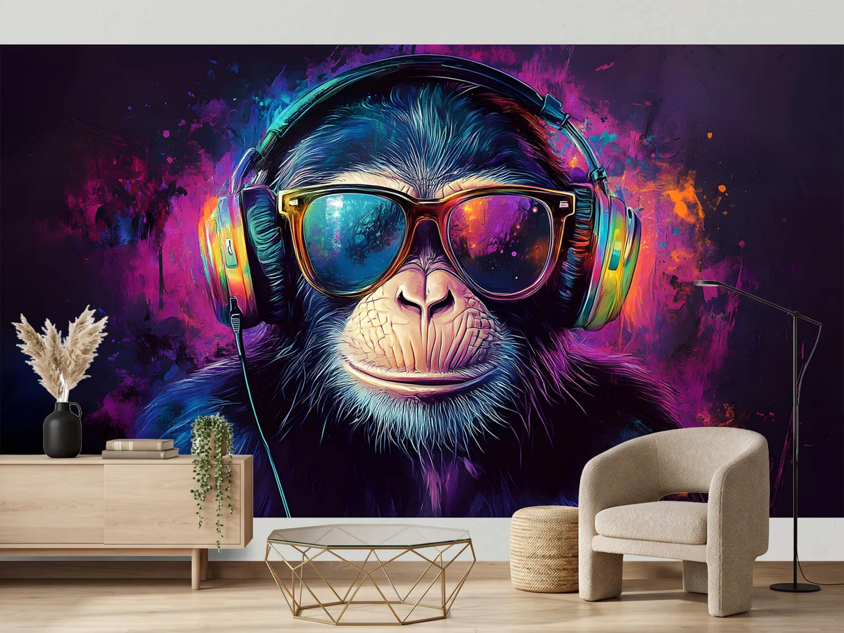 photo-wallpaper-cool-monkey-with-headphones-and-sunglasses