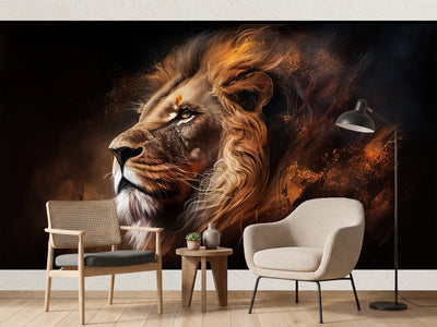 photo-wallpaper-majestic-lion-portrait-digital-art-illustration