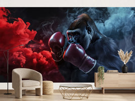 photo-wallpaper-gorilla-with-boxing-gloves-the-greatest-boxer-theme