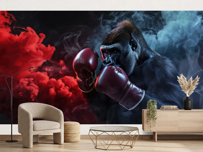 photo-wallpaper-gorilla-with-boxing-gloves-the-greatest-boxer-theme