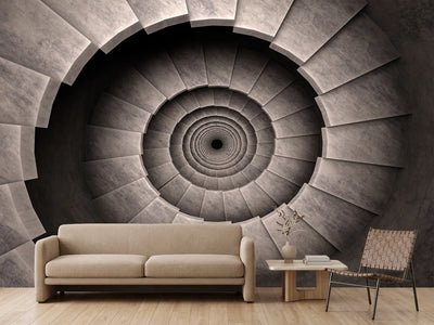 photo-wallpaper-stone-spiral-staircase