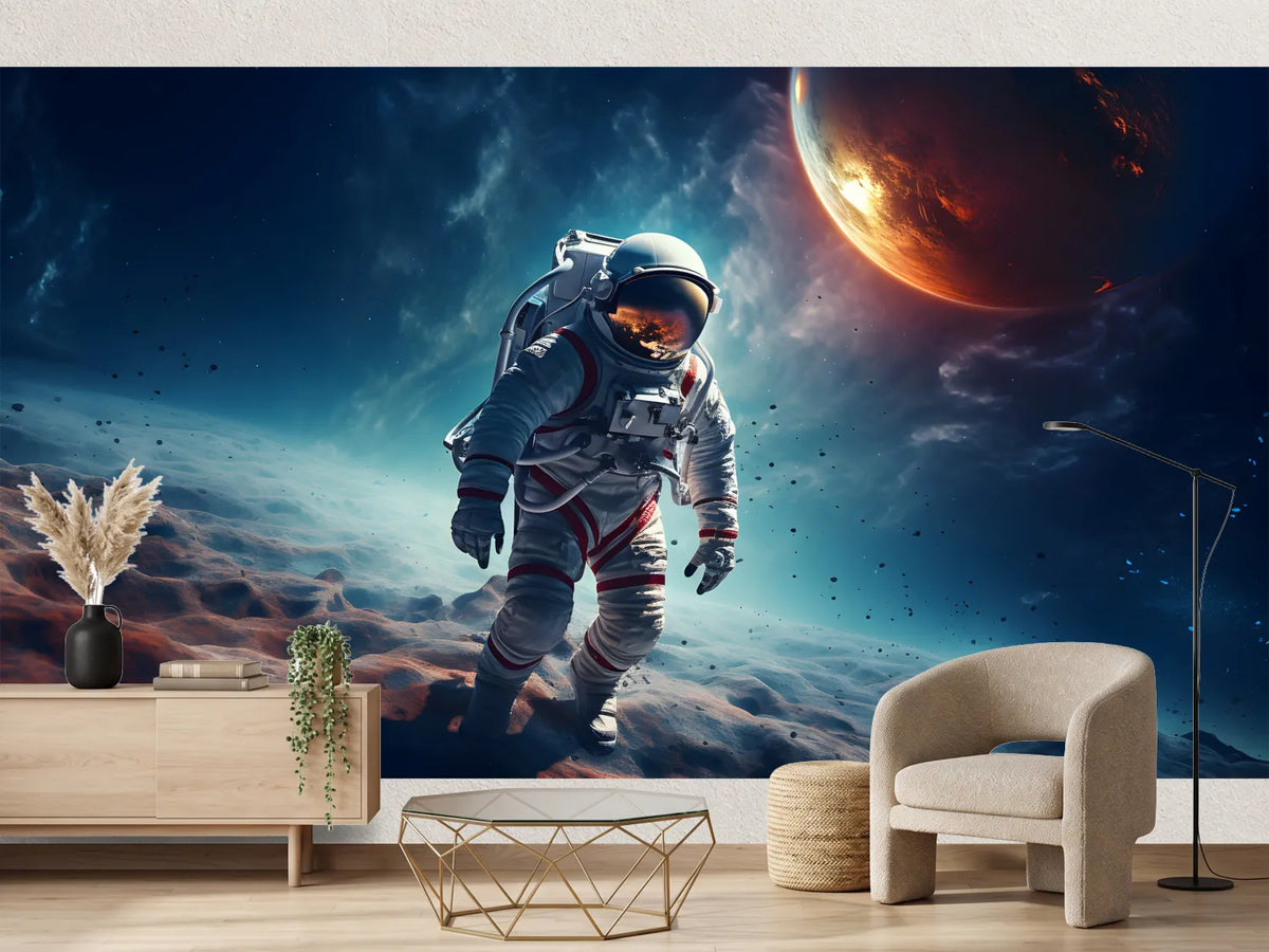 photo-wallpaper-spaceman-or-astronaut-on-the-surface-of-moon-ai-generated-2