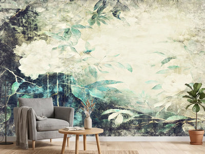 photo-wallpaper-distressed-floral-elegance