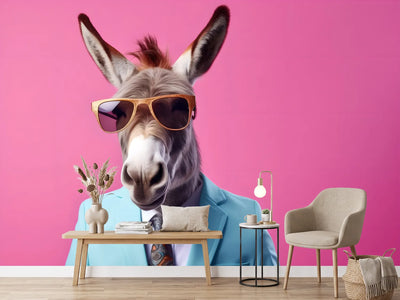 photo-wallpaper-donkey-in-sunglasses-and-a-pale-blue-suit-against-hot-pink